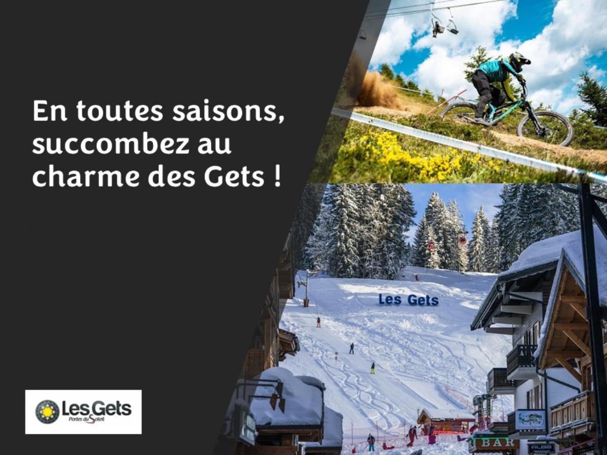 Le Montana - Studio Rue Du Centre - Cosy Et Montagnard - Navette Les Gets Eksteriør bilde